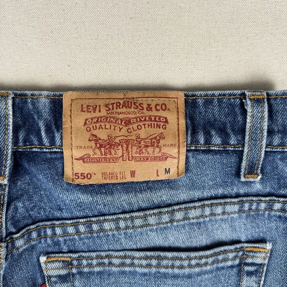 Vintage 90s‎ Levi’s 550 Jeans Women’s 14 Regular Blue Denim Relaxed Tapered Leg